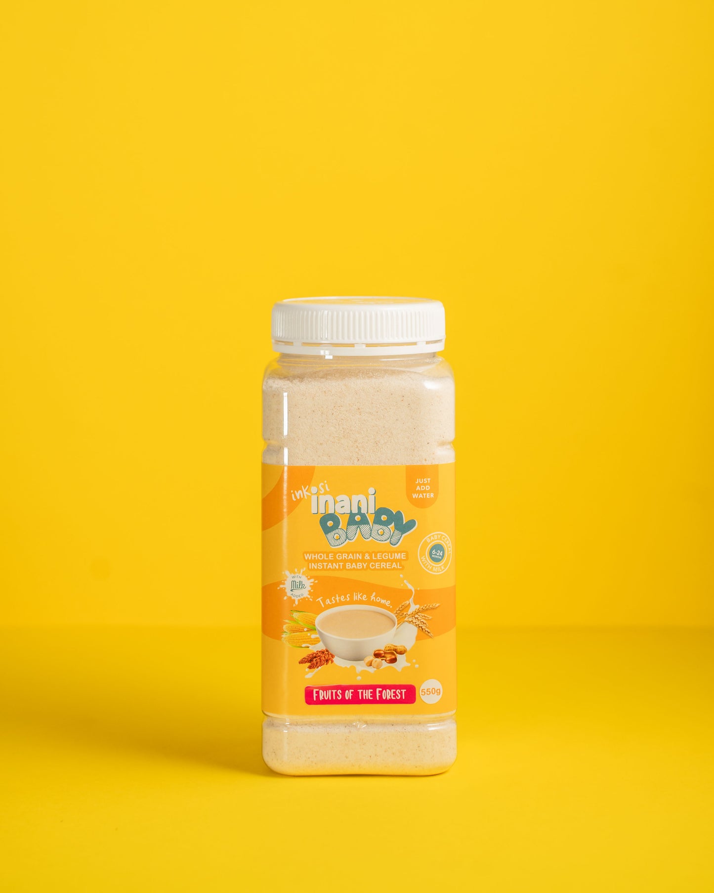 inaniBABY - Whole grain & Legume +6months Baby Cereal (550g Jar)