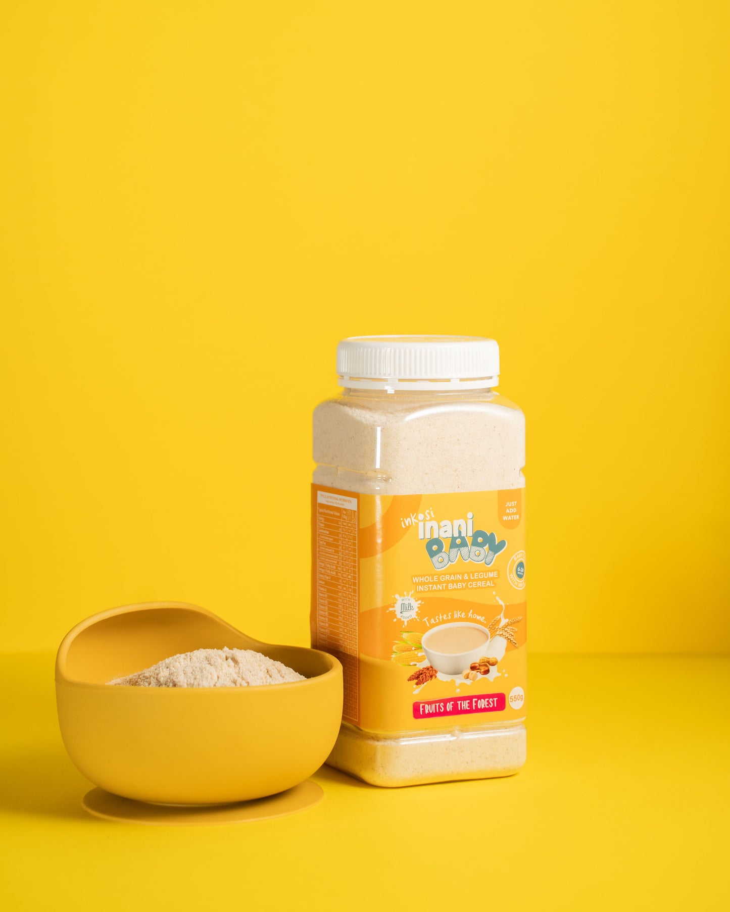 inaniBABY - Whole grain & Legume +6months Baby Cereal (550g Jar)