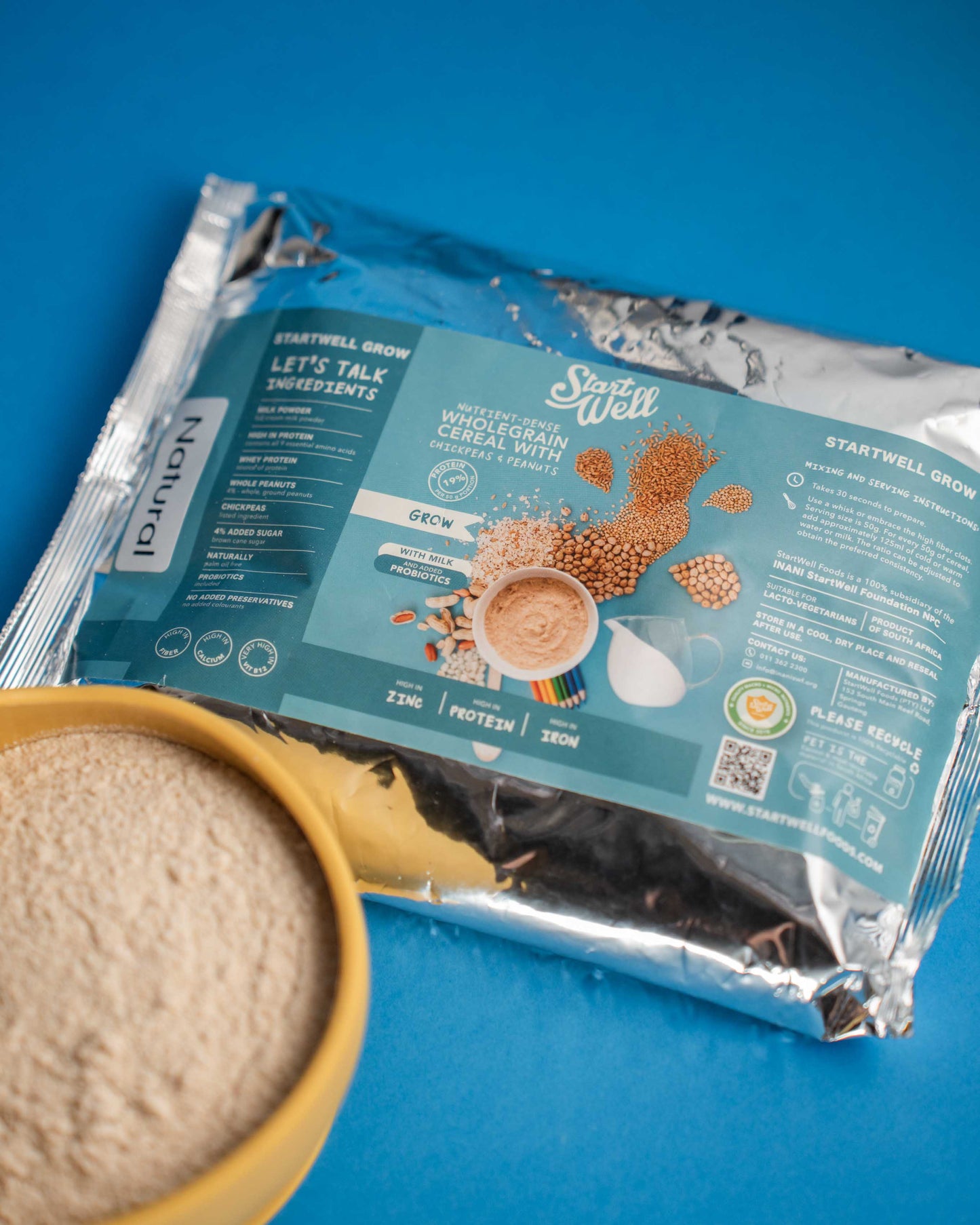 StartWell Kids - High Protein, Multi Whole Grain & Legume Cereal (500g Refill bag)