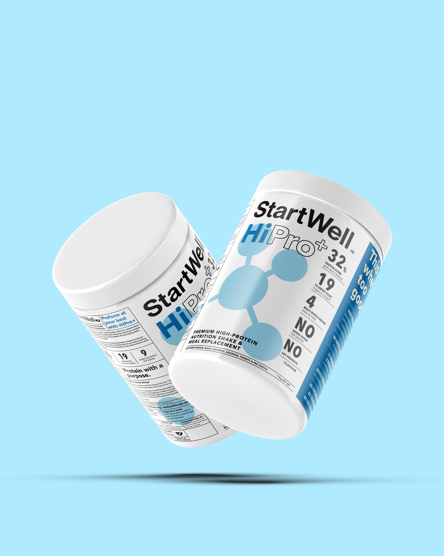 Startwell HiPro+ • Premium high-protein, Nutrient Dense Shake & Meal Replacement. (1 Kg Tub)