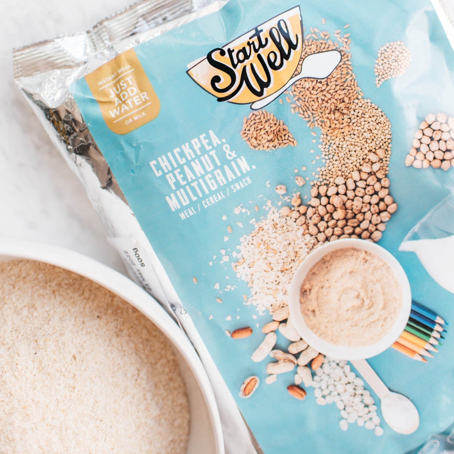 StartWell Kids - High Protein, Multi Whole Grain & Legume Cereal (500g Refill bag)
