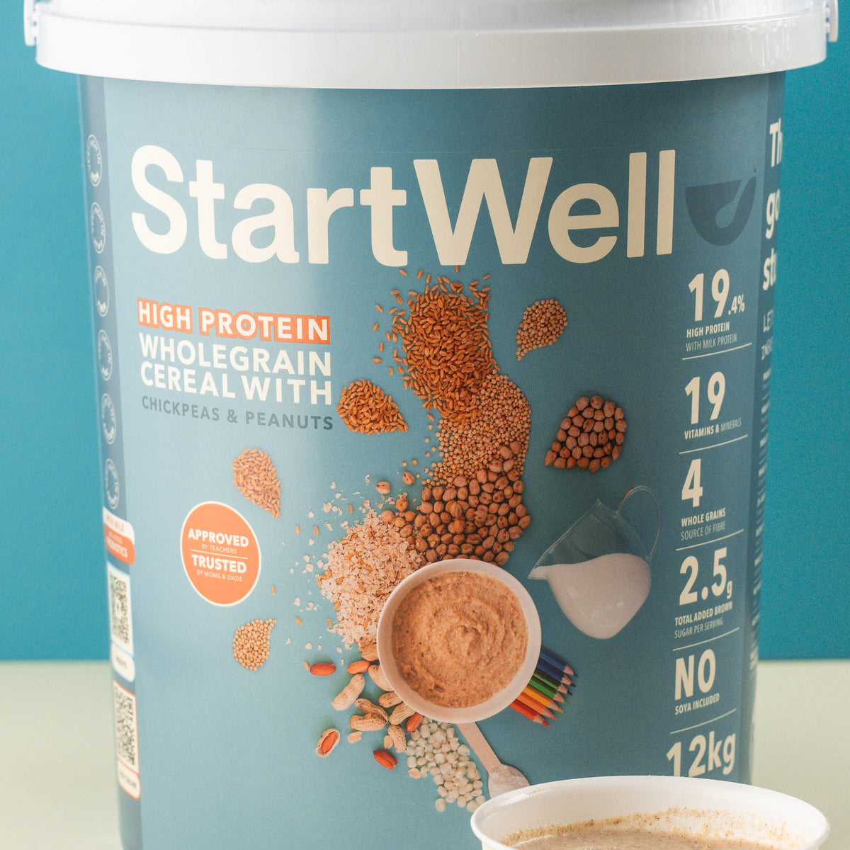 StartWell Cereal - High Protein, Multi Whole Grain & Legume Cereal (12kg Bucket)