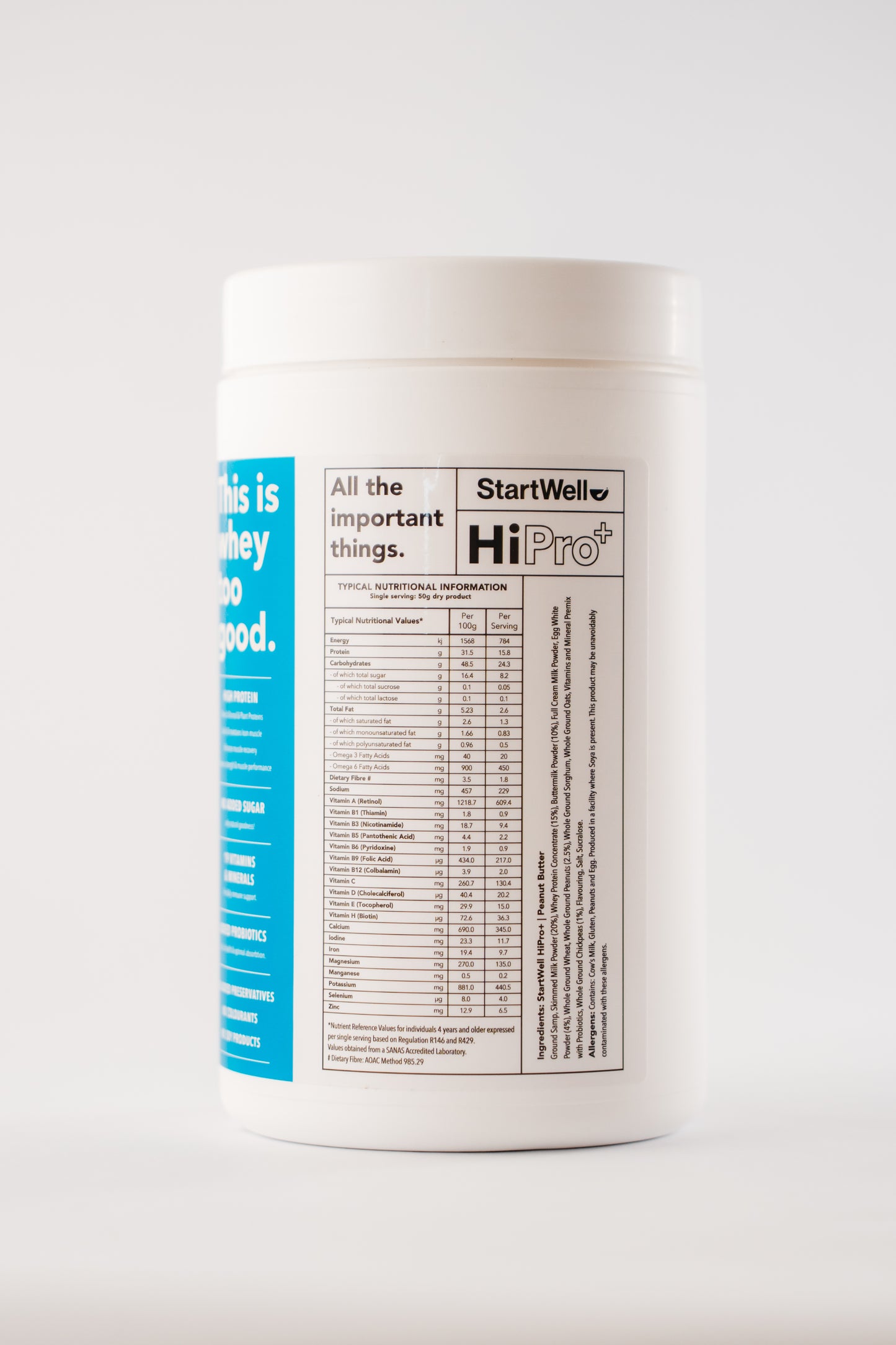 Startwell HiPro+ • Premium high-protein, Nutrient Dense Shake &  Meal Replacement. (1 Kg Tub)