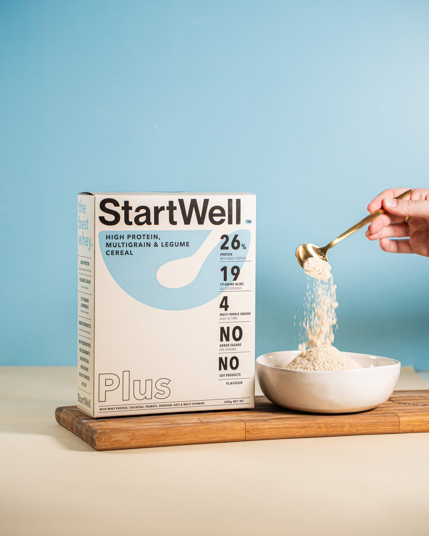 Startwell PLUS - Premium high-protein, Nutrient Dense Cereal (500g Box)