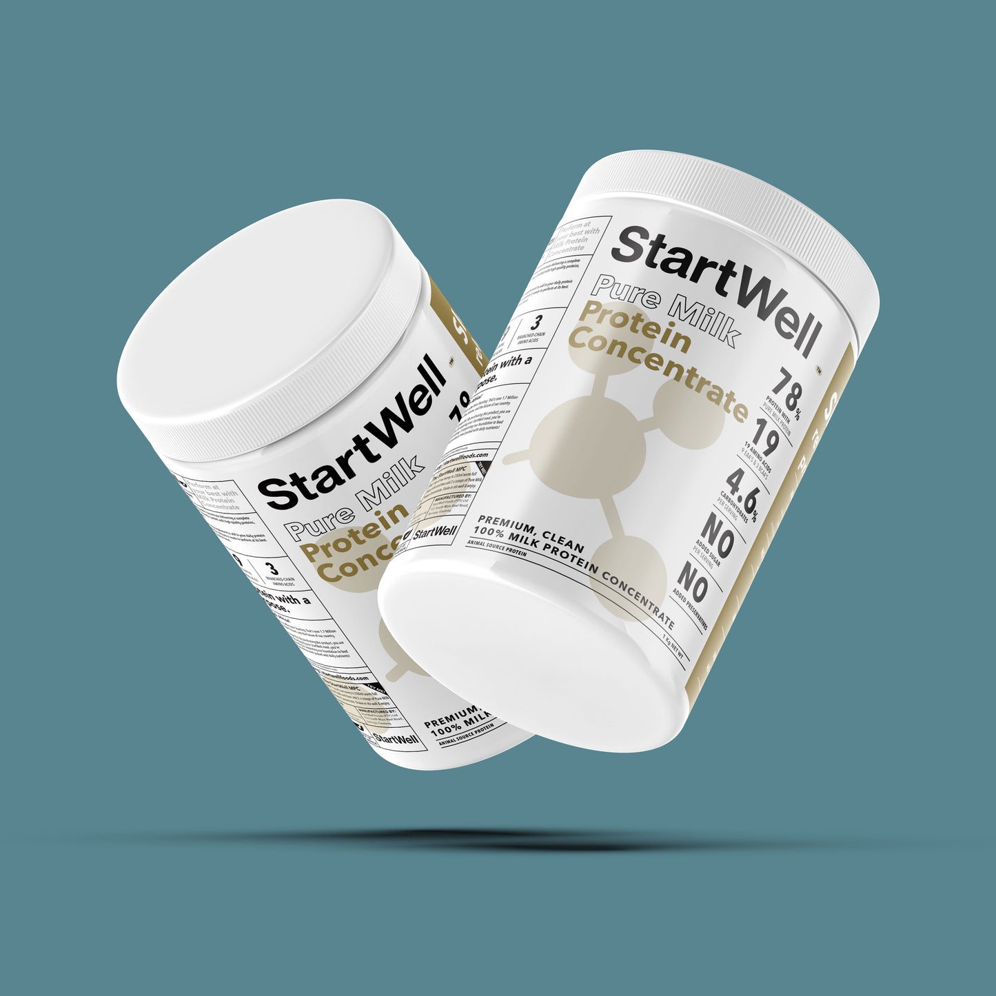StartWell Pure Milk Protein Concentrate • Premium Pure Milk Protein Powder. (1 Kg Tub)