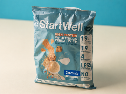 StartWell Cereal - High Protein, Multi Whole Grain & Legume Cereal (500g Refill bag)